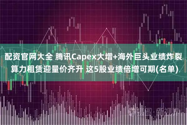 配资官网大全 腾讯Capex大增+海外巨头业绩炸裂 算力租赁迎量价齐升 这5股业绩倍增可期(名单)